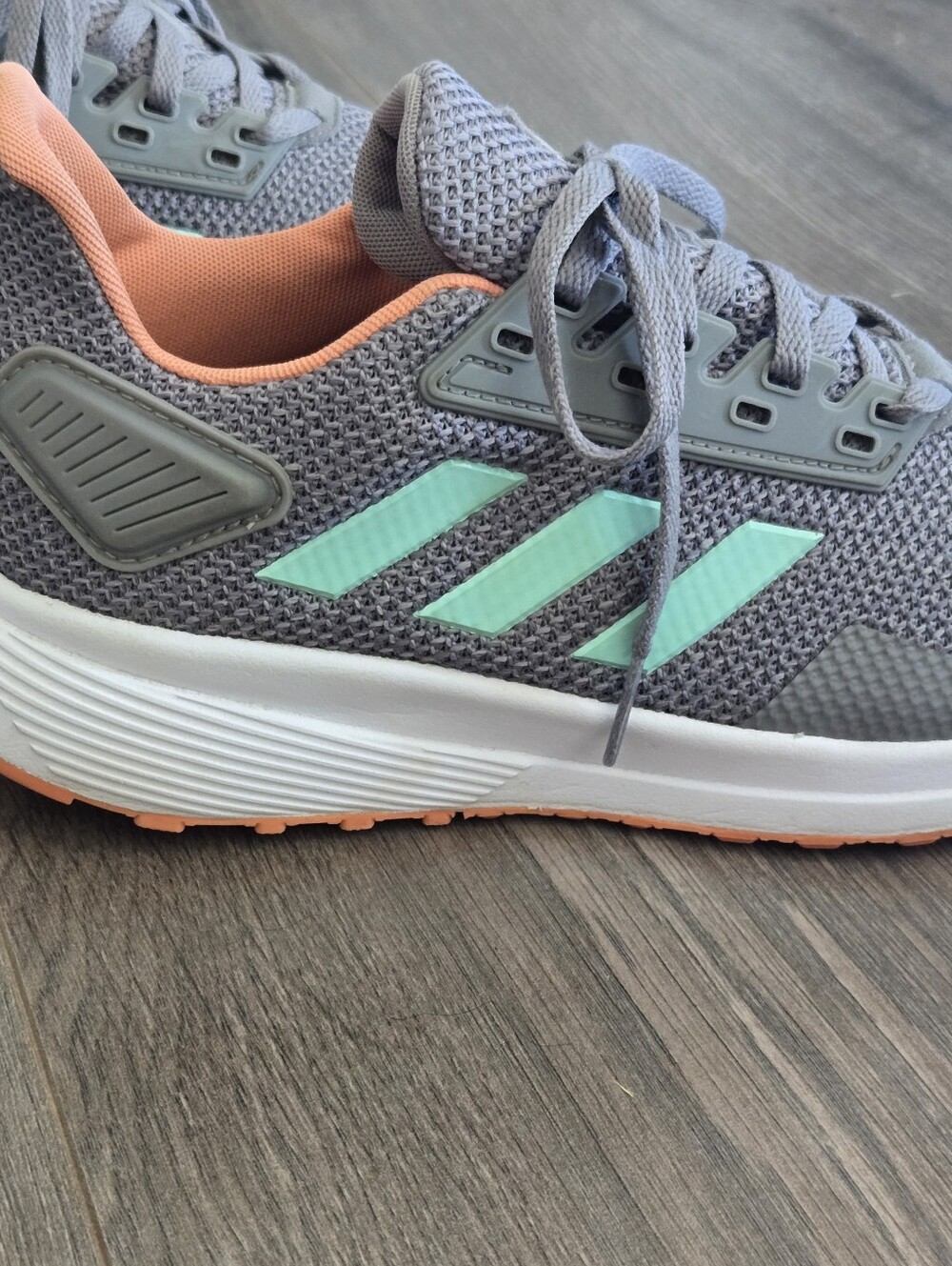 ADIDAS DURAMO 9 Gray Athletic Training Running Shoes  Women's US Size 5 - Picture 9 of 11